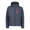 CMP Softshelljacke (winddicht, wasserabweisend) mit Kapuze titaniumgrau/anthrazit Herren